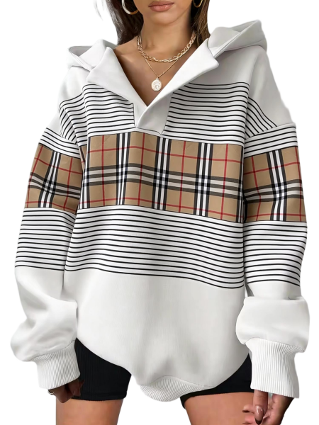 Plus Size Sportswear Hoodie – High-Quality Drop Shoulder